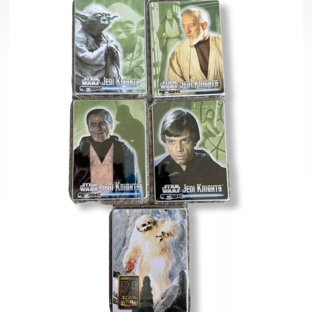 Star Wars Jedi Knights Metallic Impressions Metal Trading Card Set in Tin. - Picture 2 of 3